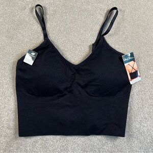 Marilyn Monroe Bra Seamless Multi Way Strap Removable Pads Black Crop Top Large